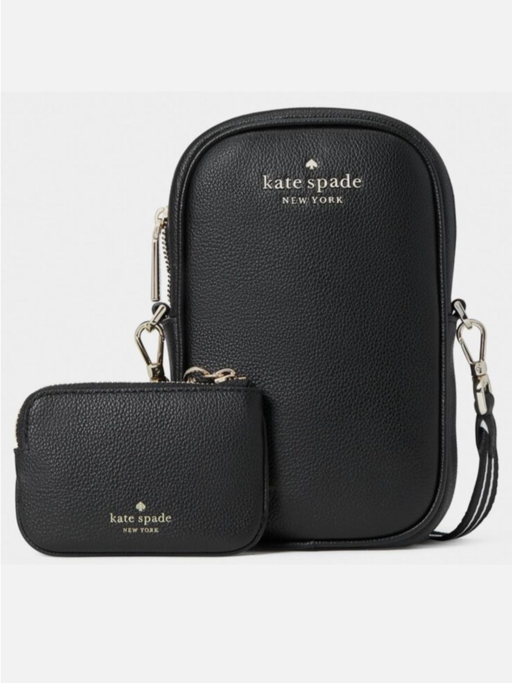 Kate Spade Rosie North South Crossbody Black Leather - Picture 2 of 8
